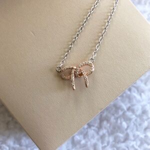 Lily & Lace Bow Necklace